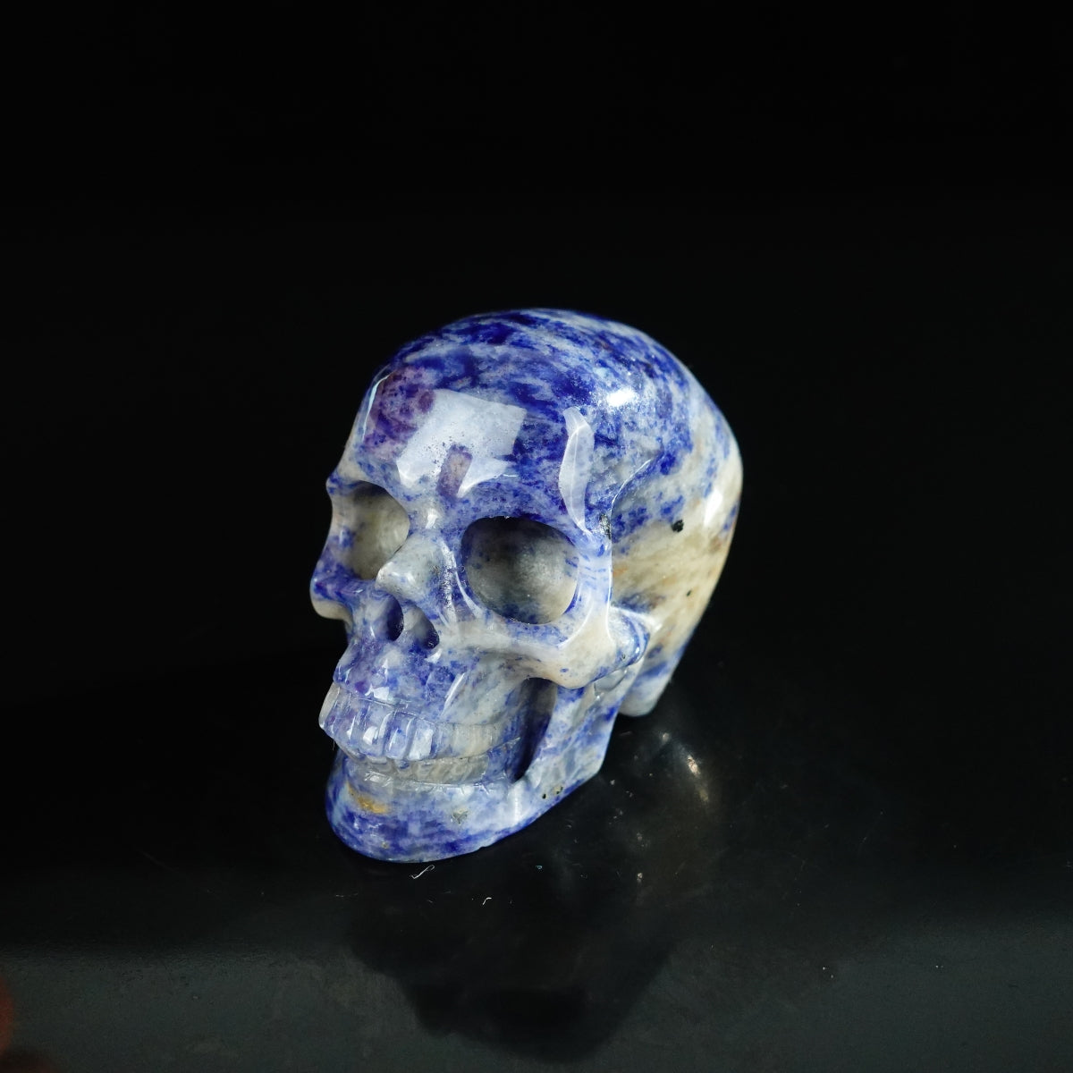 2.2" Sodalite Crystal Skull Carving - Unique Piece #SL20