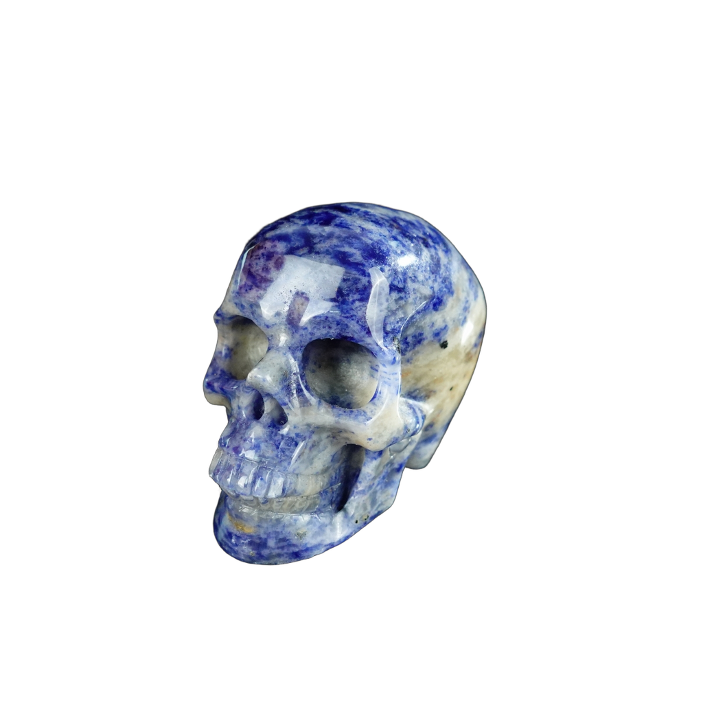 2.2" Sodalite Crystal Skull Carving - Unique Piece #SL20