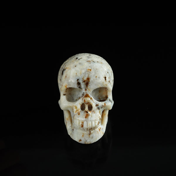 2.2" White Opal Crystal Skull Carving - Unique Piece #WO02