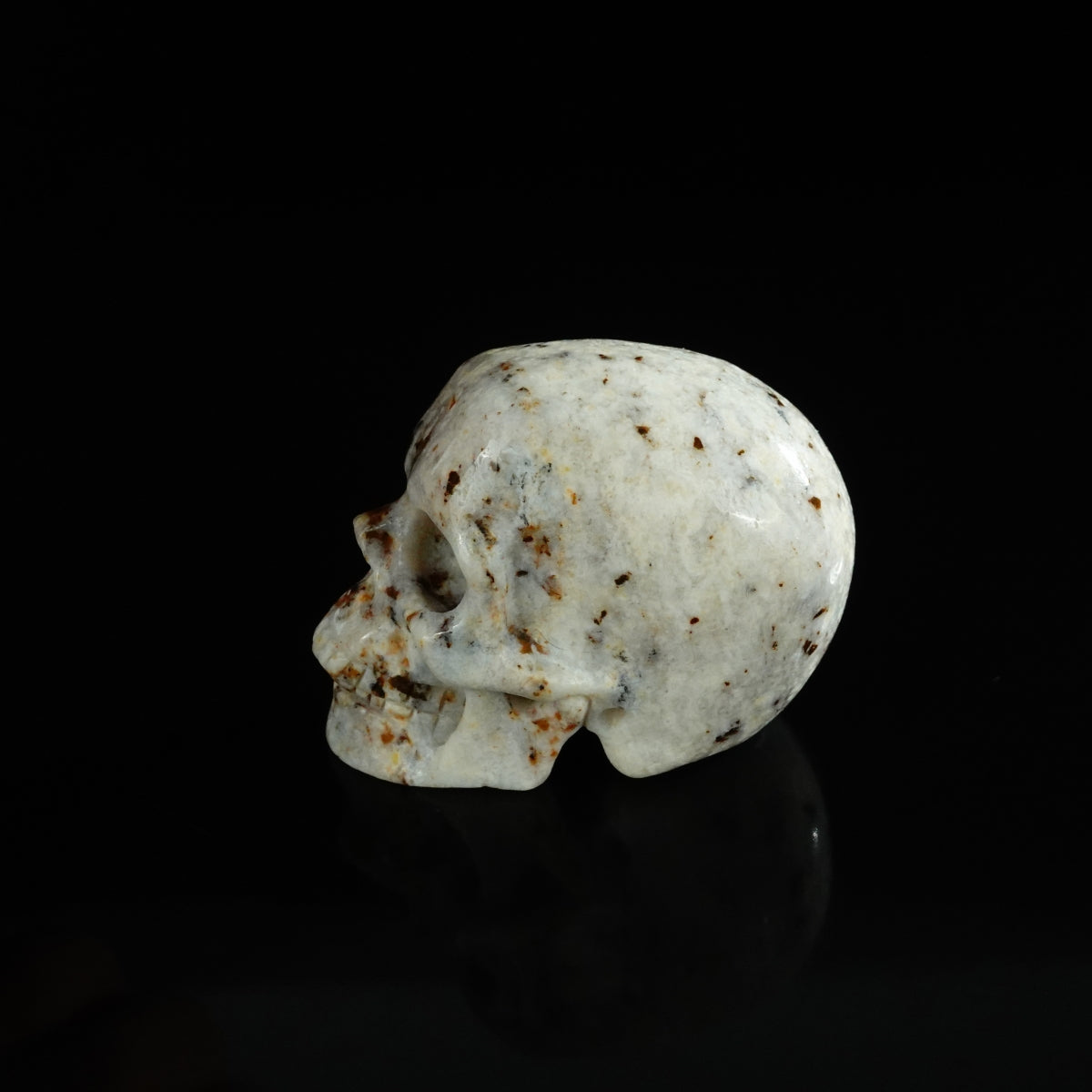 2.2" White Opal Crystal Skull Carving - Unique Piece #WO02