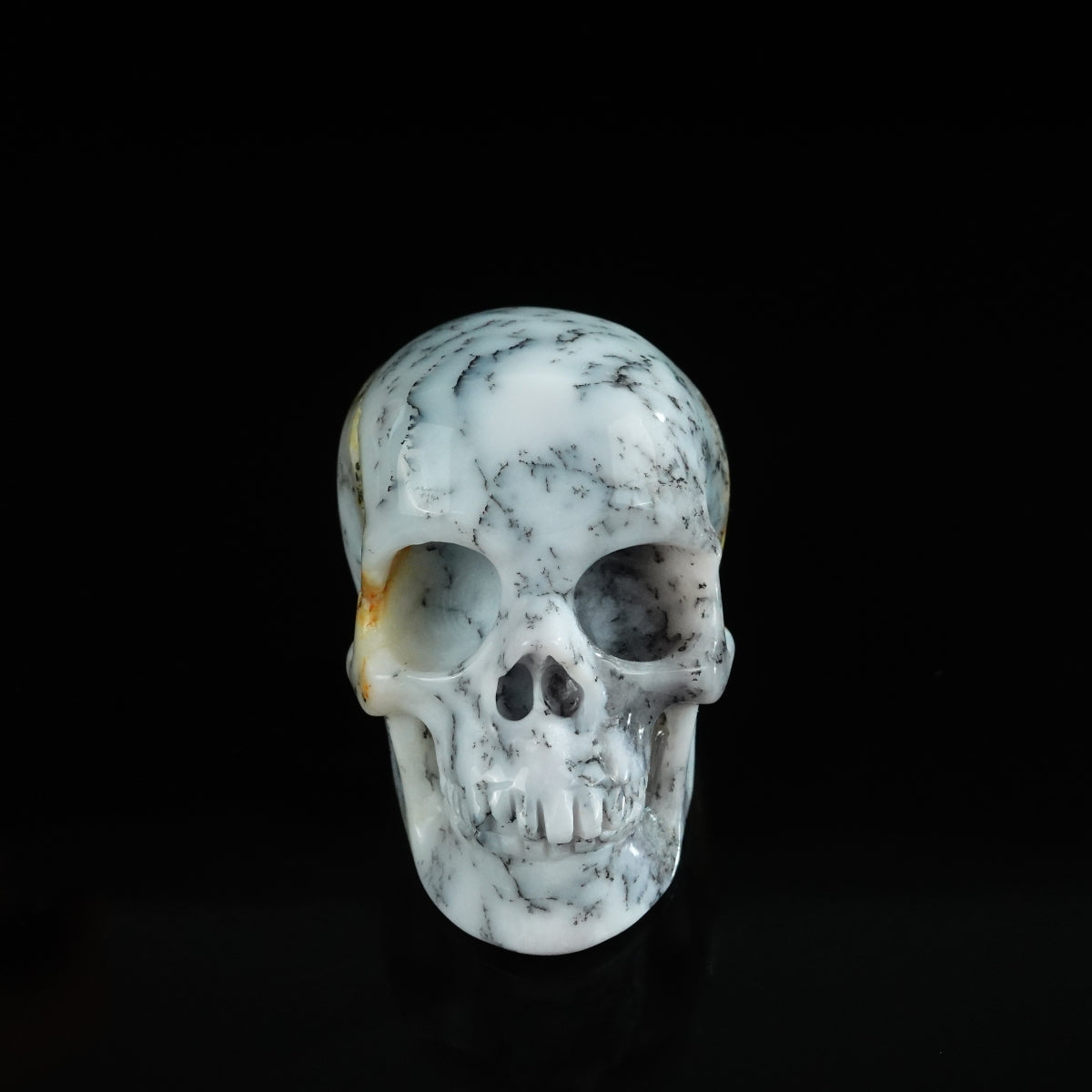 2.2" White Opal Crystal Skull Carving - Unique Piece #WO03