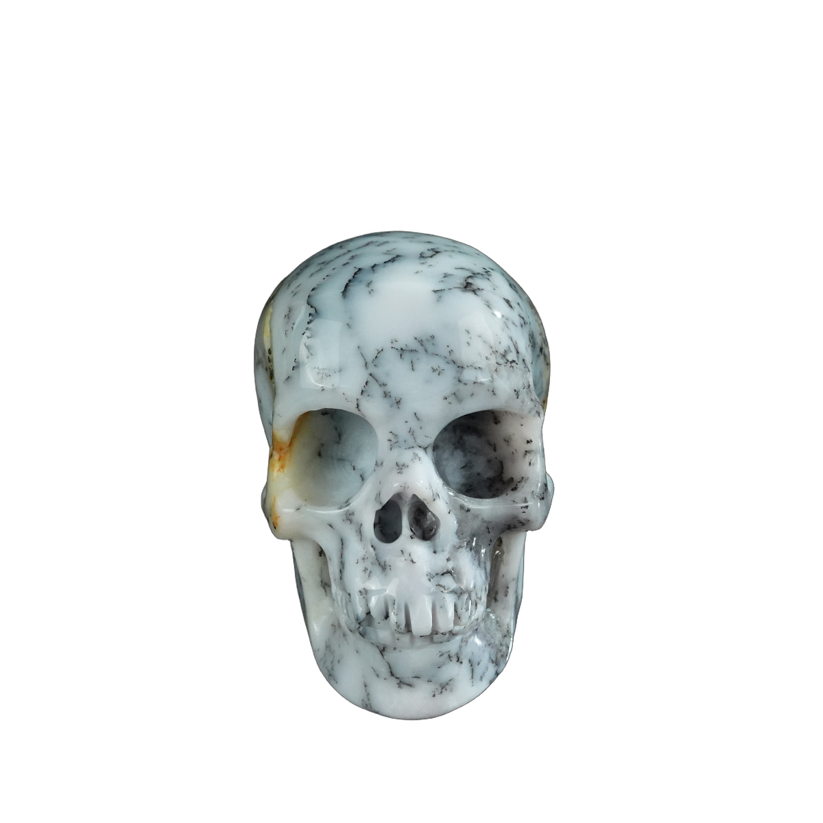2.2" White Opal Crystal Skull Carving - Unique Piece #WO03