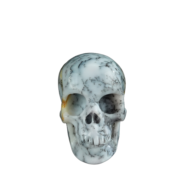 2.2" White Opal Crystal Skull Carving - Unique Piece #WO03