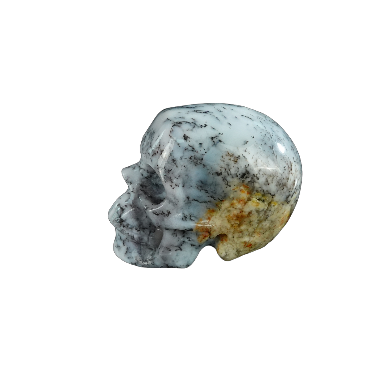 2.2" White Opal Crystal Skull Carving - Unique Piece #WO03