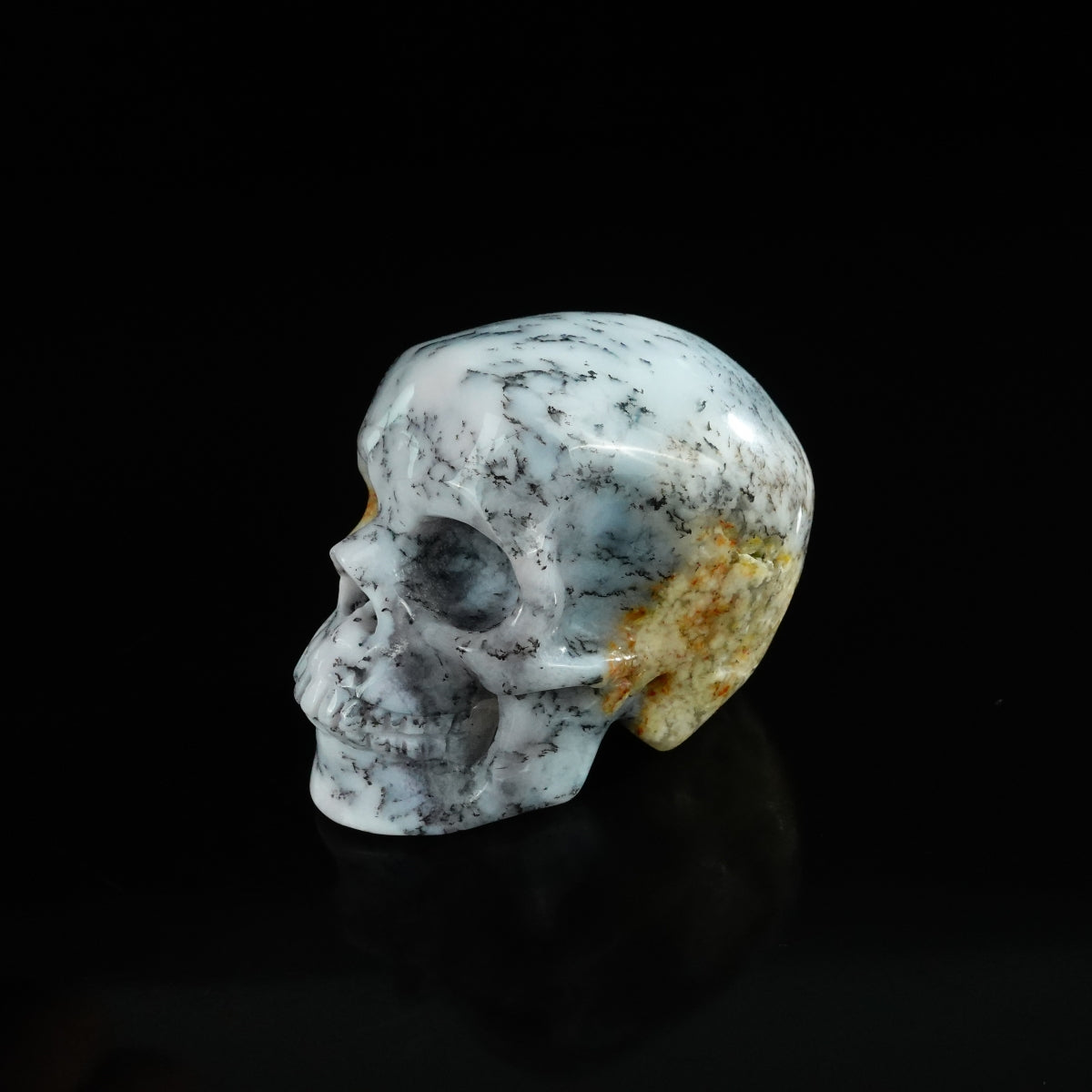 2.2" White Opal Crystal Skull Carving - Unique Piece #WO03