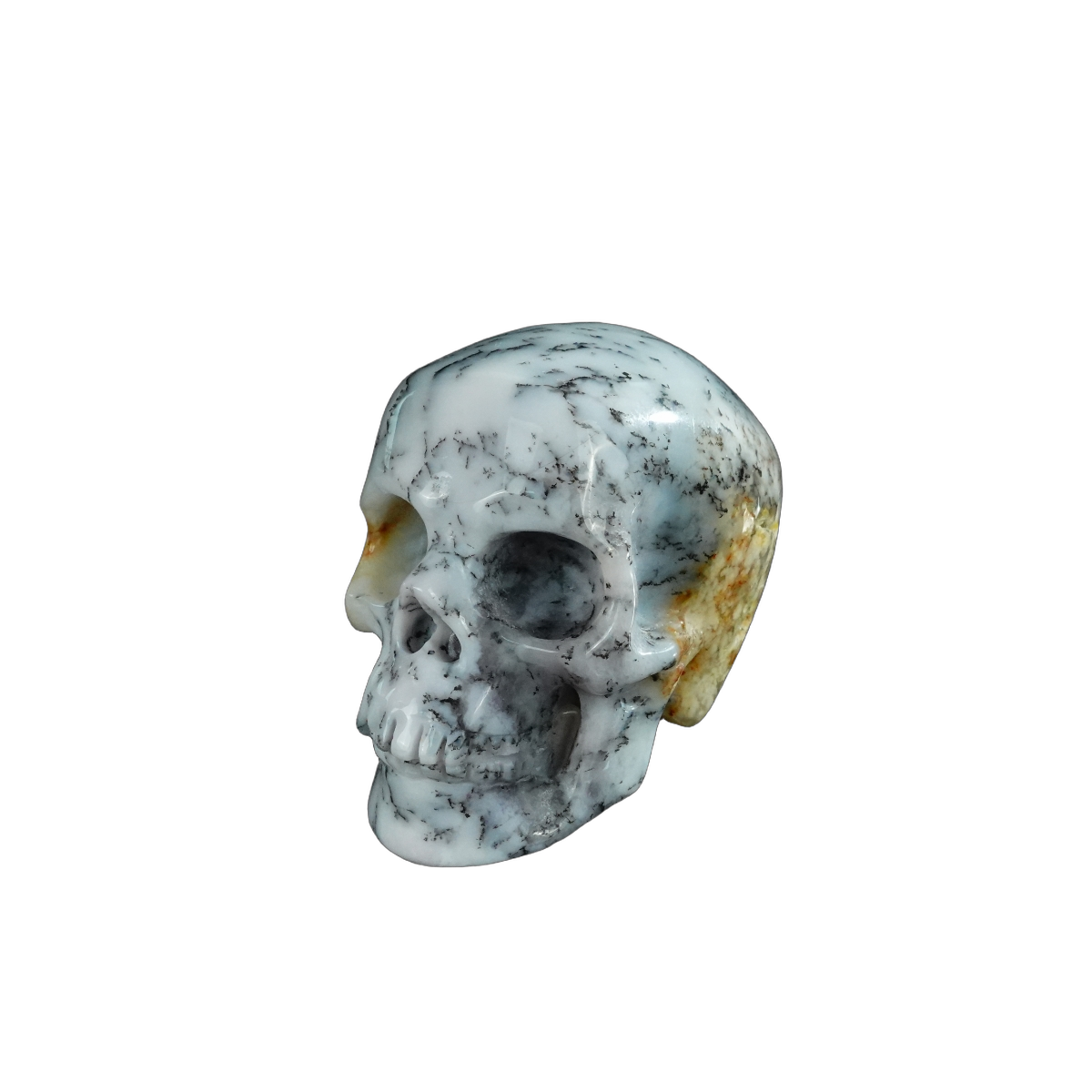 2.2" White Opal Crystal Skull Carving - Unique Piece #WO03