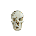 2.2" White Opal Crystal Skull Carving - Unique Piece #WO04