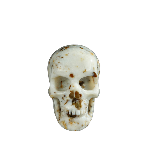 2.2" White Opal Crystal Skull Carving - Unique Piece #WO04
