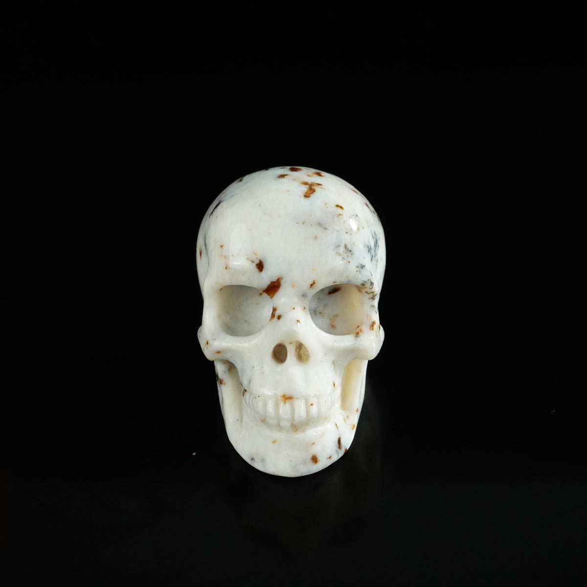 2.2" White Opal Crystal Skull Carving - Unique Piece #WO05
