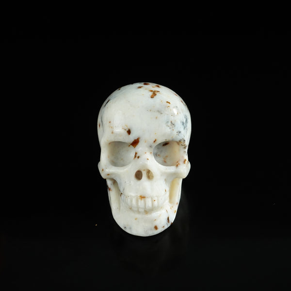 2.2" White Opal Crystal Skull Carving - Unique Piece #WO05