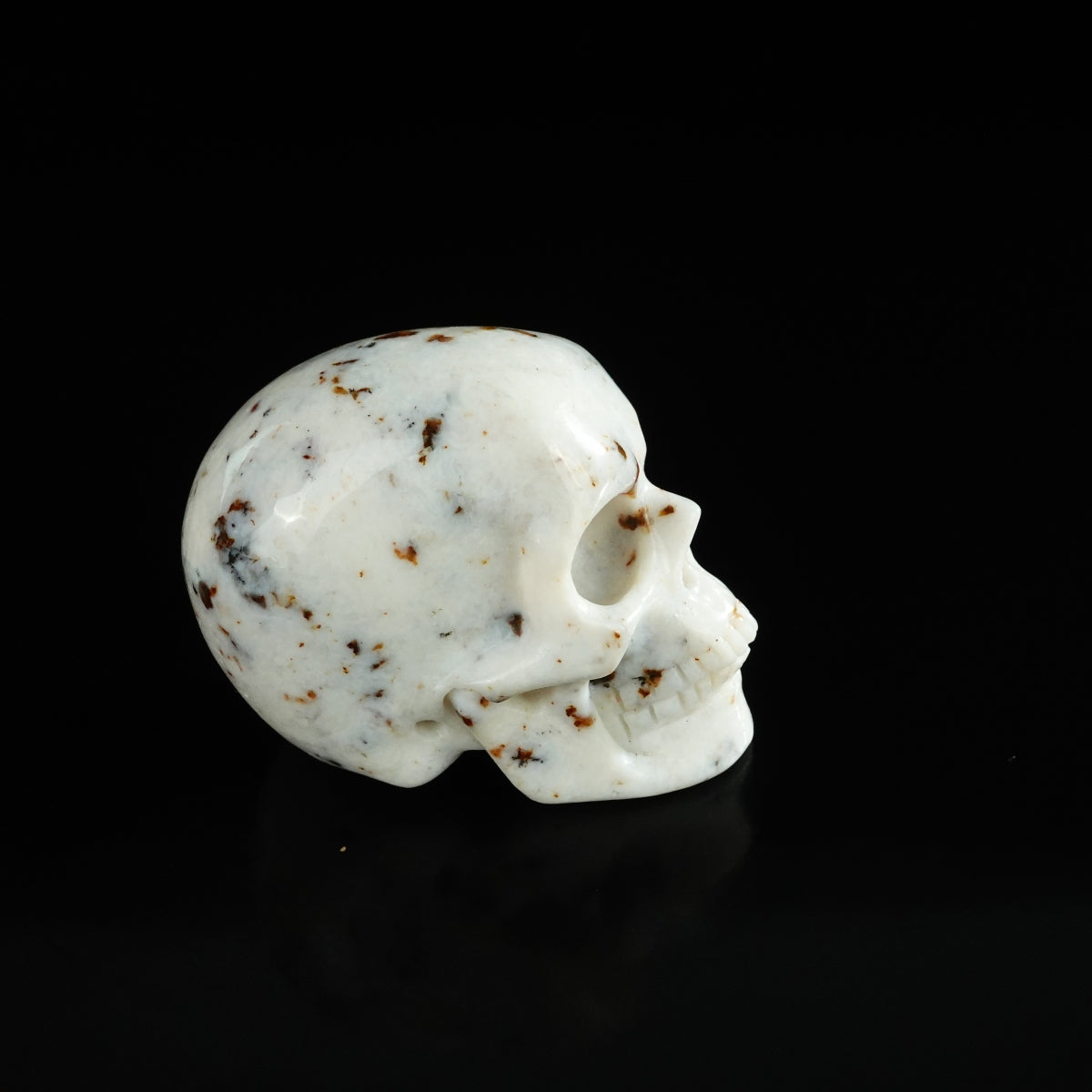 2.2" White Opal Crystal Skull Carving - Unique Piece #WO05