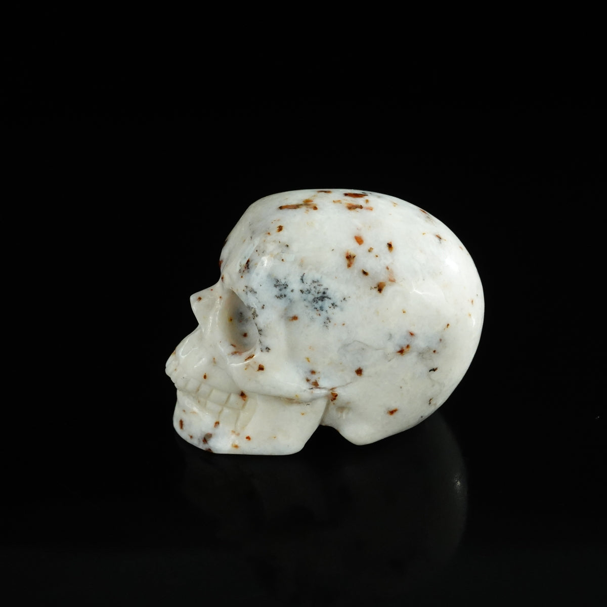 2.2" White Opal Crystal Skull Carving - Unique Piece #WO05