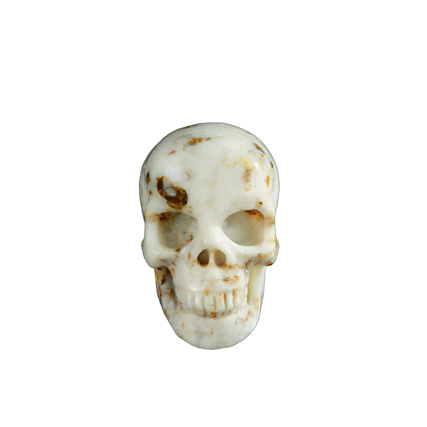 2.2" White Opal Crystal Skull Carving - Unique Piece #WO06
