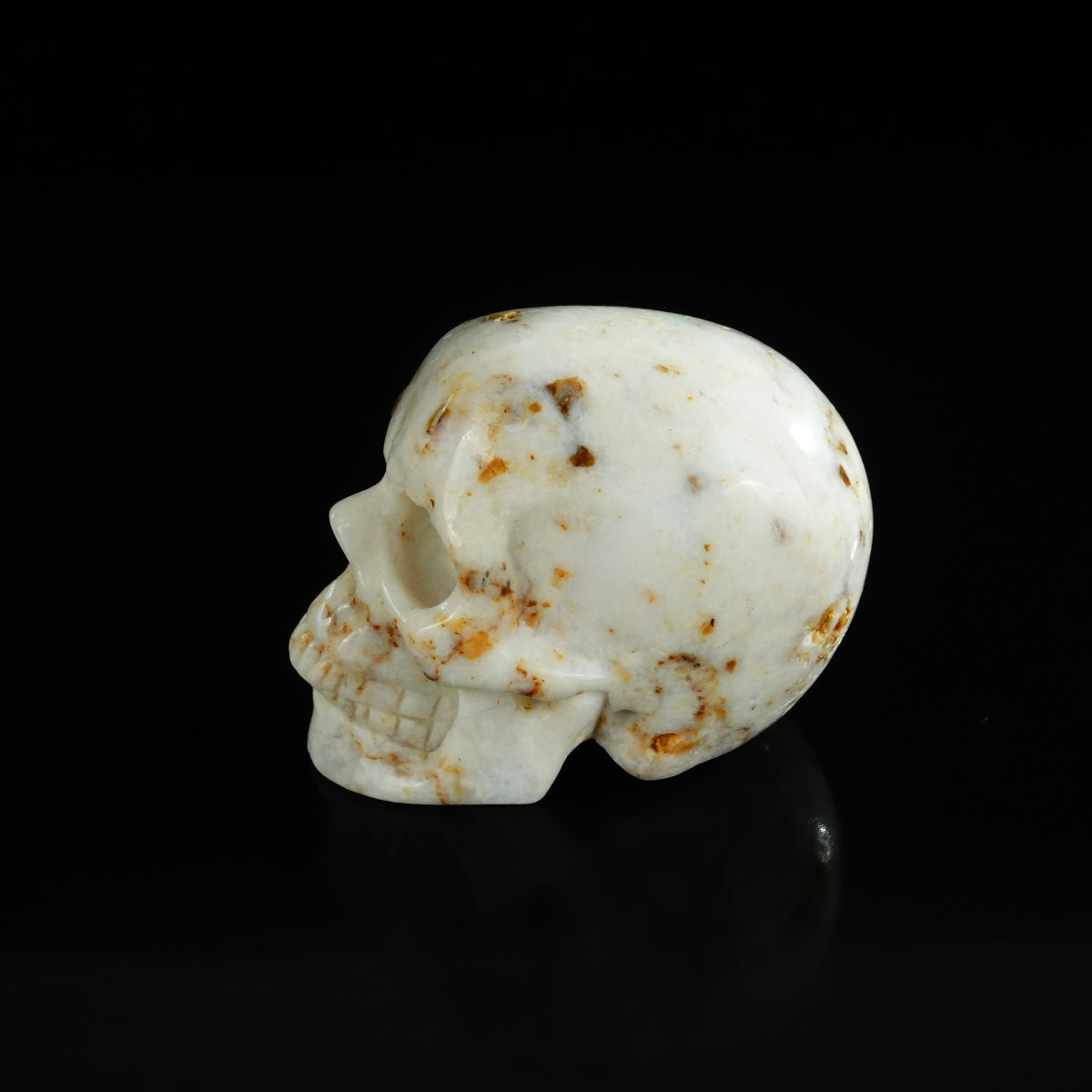 2.2" White Opal Crystal Skull Carving - Unique Piece #WO06
