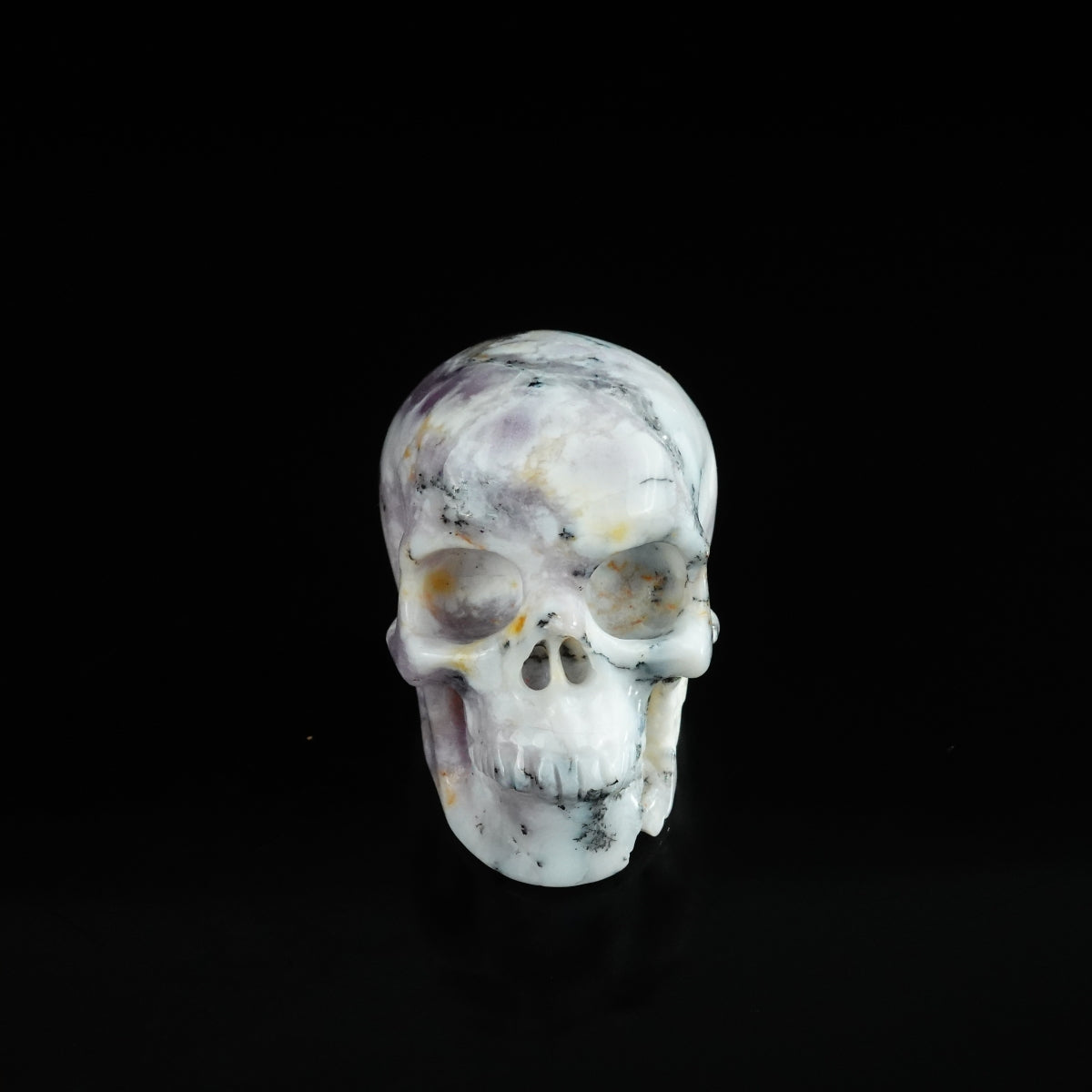 2.2" White Opal Crystal Skull Carving - Unique Piece #WO07