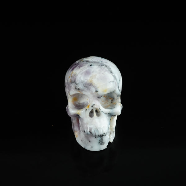 2.2" White Opal Crystal Skull Carving - Unique Piece #WO07