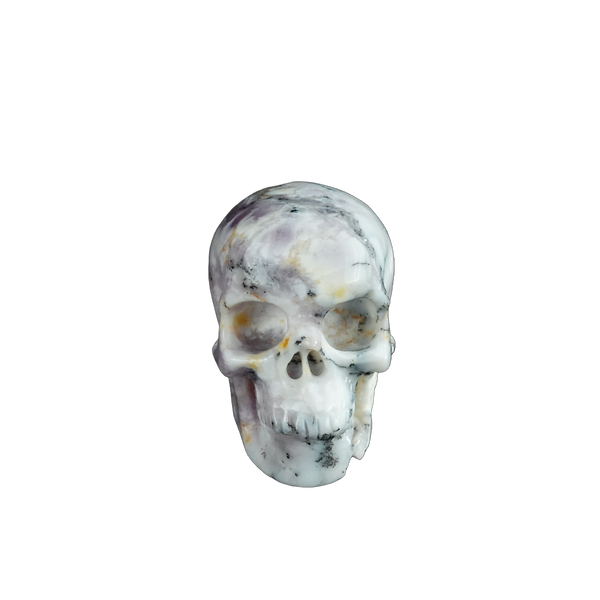 2.2" White Opal Crystal Skull Carving - Unique Piece #WO07