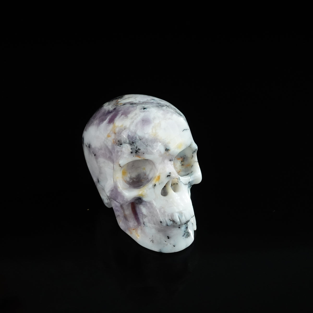 2.2" White Opal Crystal Skull Carving - Unique Piece #WO07