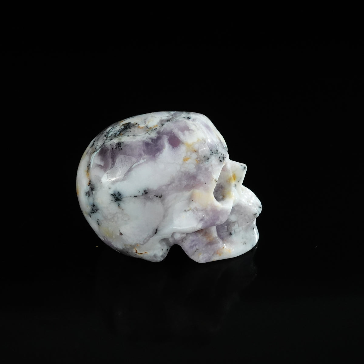 2.2" White Opal Crystal Skull Carving - Unique Piece #WO07