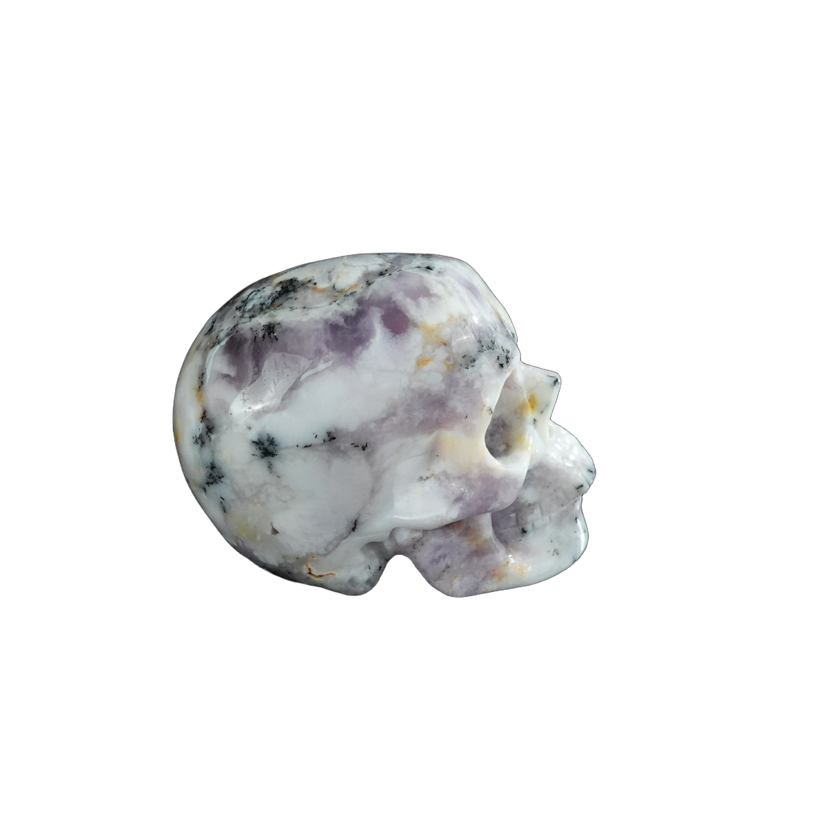2.2" White Opal Crystal Skull Carving - Unique Piece #WO07