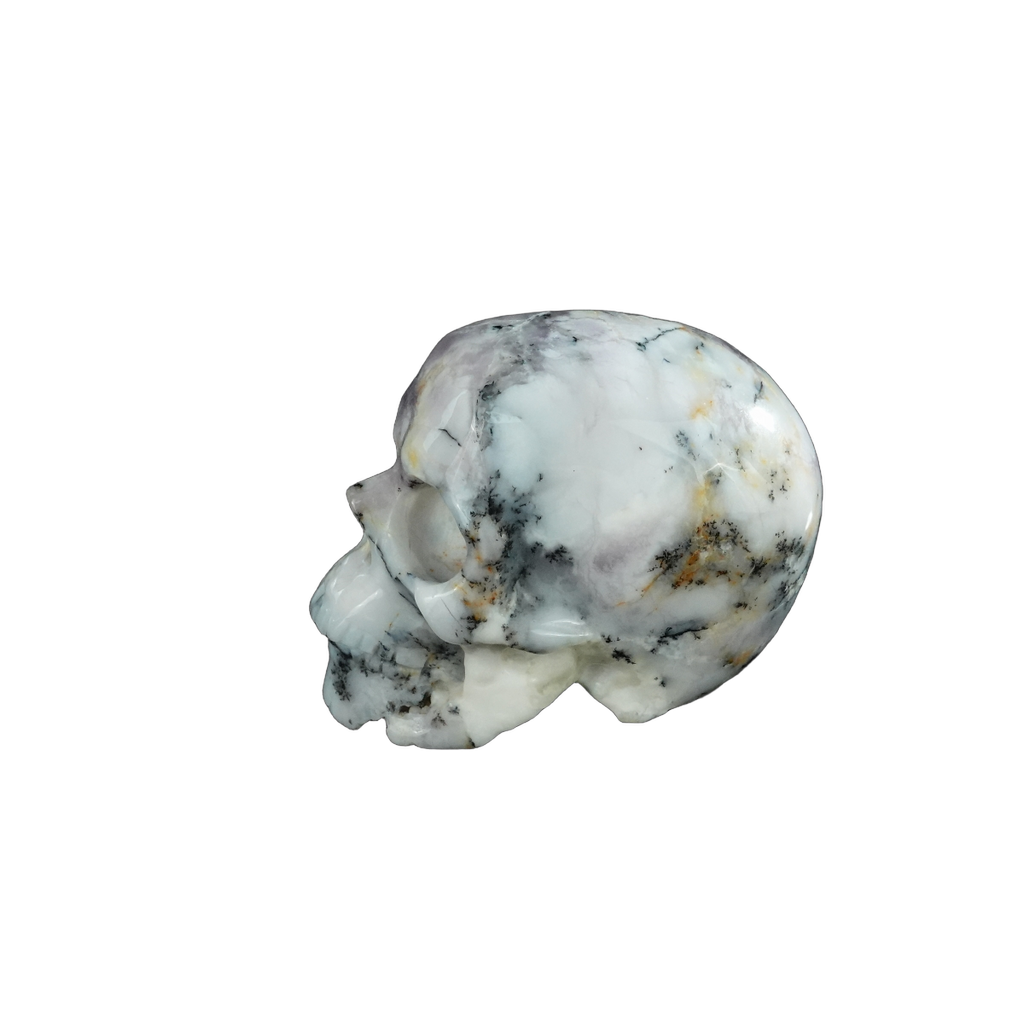 2.2" White Opal Crystal Skull Carving - Unique Piece #WO07