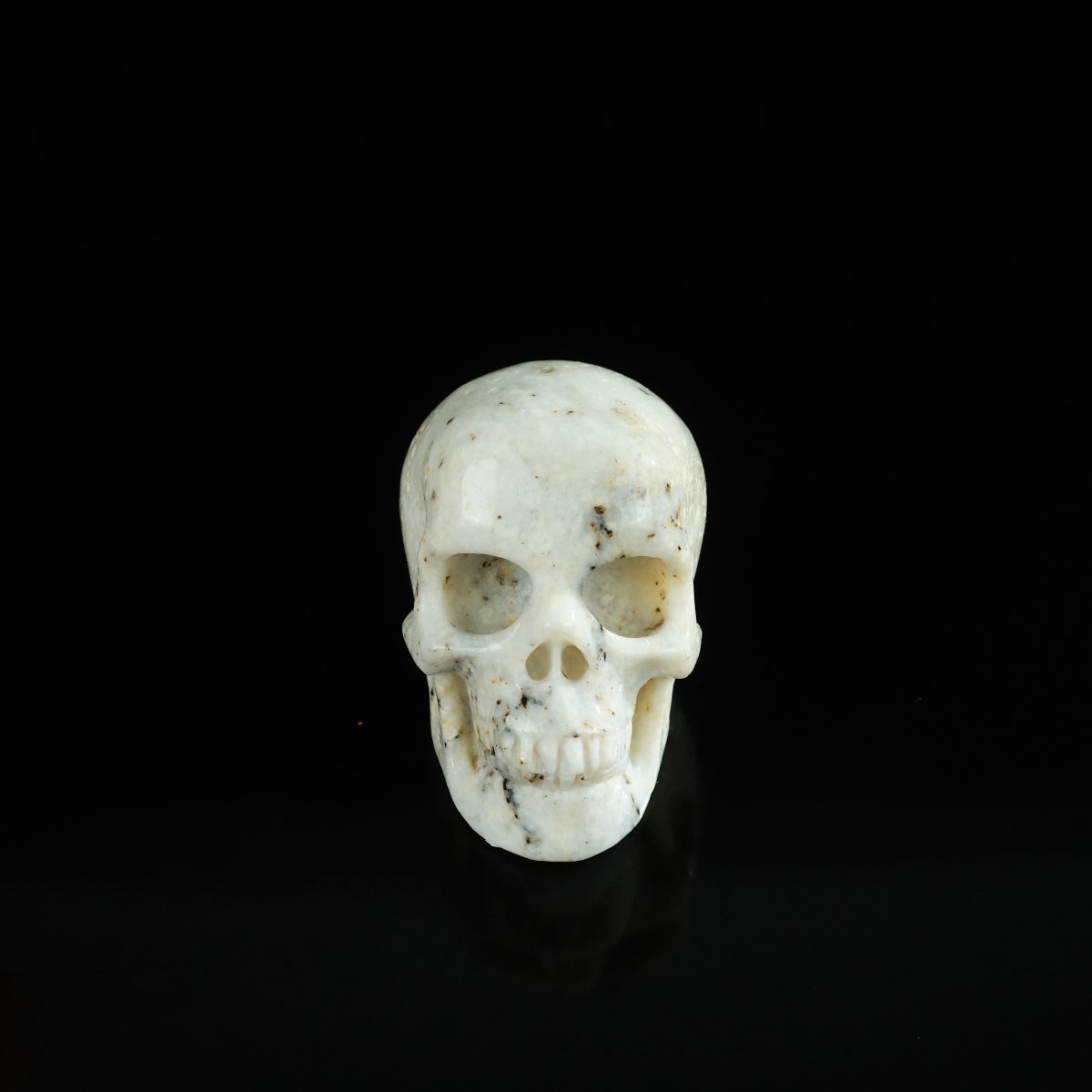2.2" White Opal Crystal Skull Carving - Unique Piece #WO08