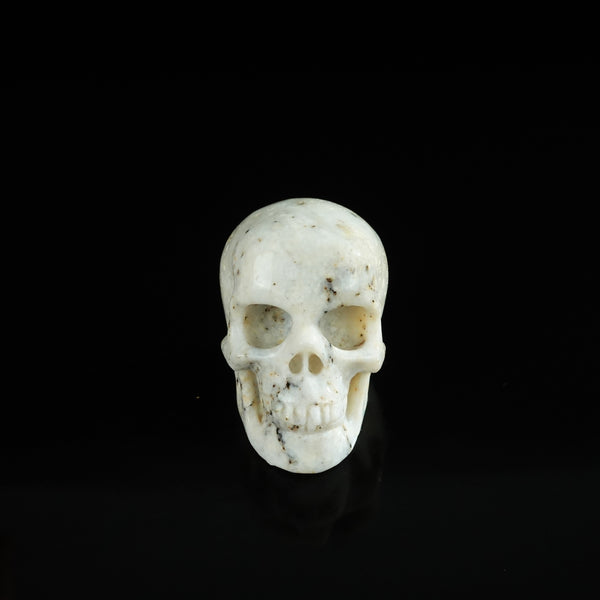 2.2" White Opal Crystal Skull Carving - Unique Piece #WO08