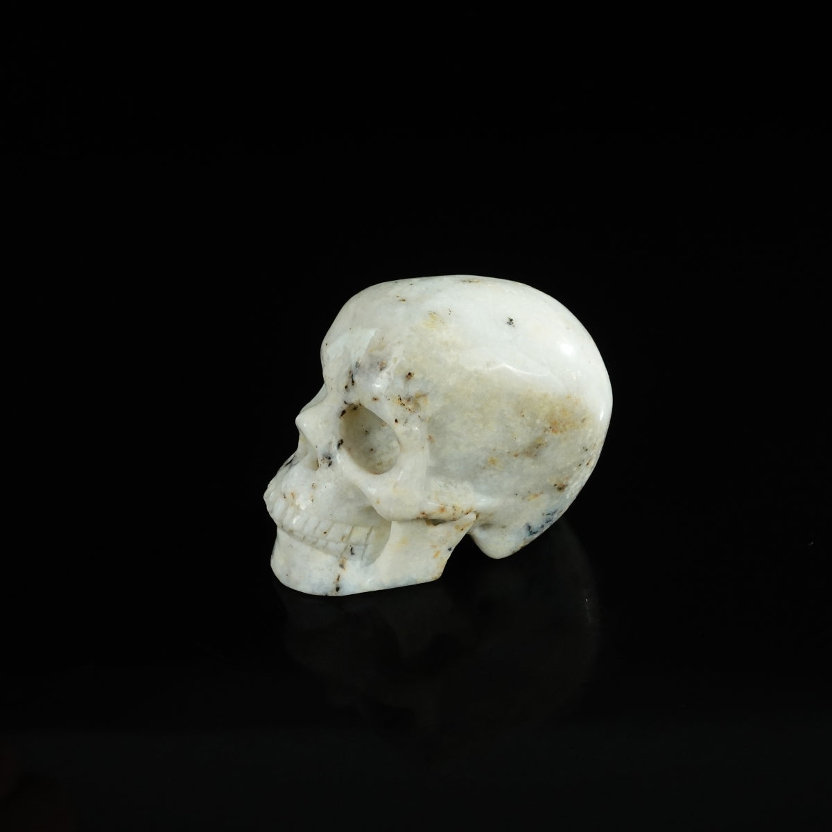 2.2" White Opal Crystal Skull Carving - Unique Piece #WO08