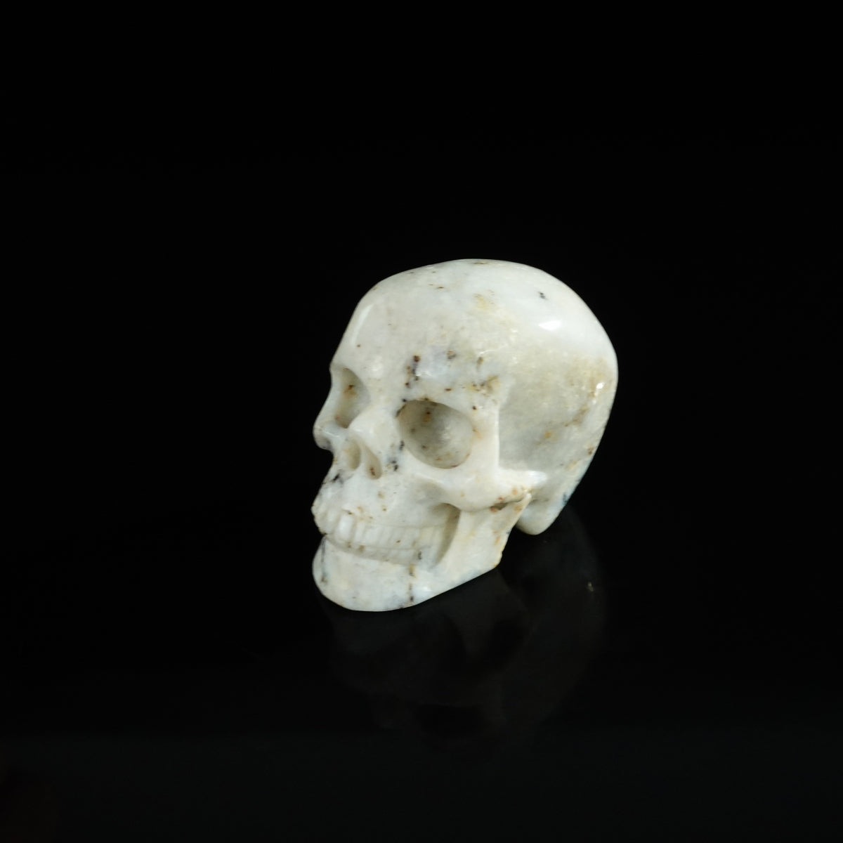 2.2" White Opal Crystal Skull Carving - Unique Piece #WO08