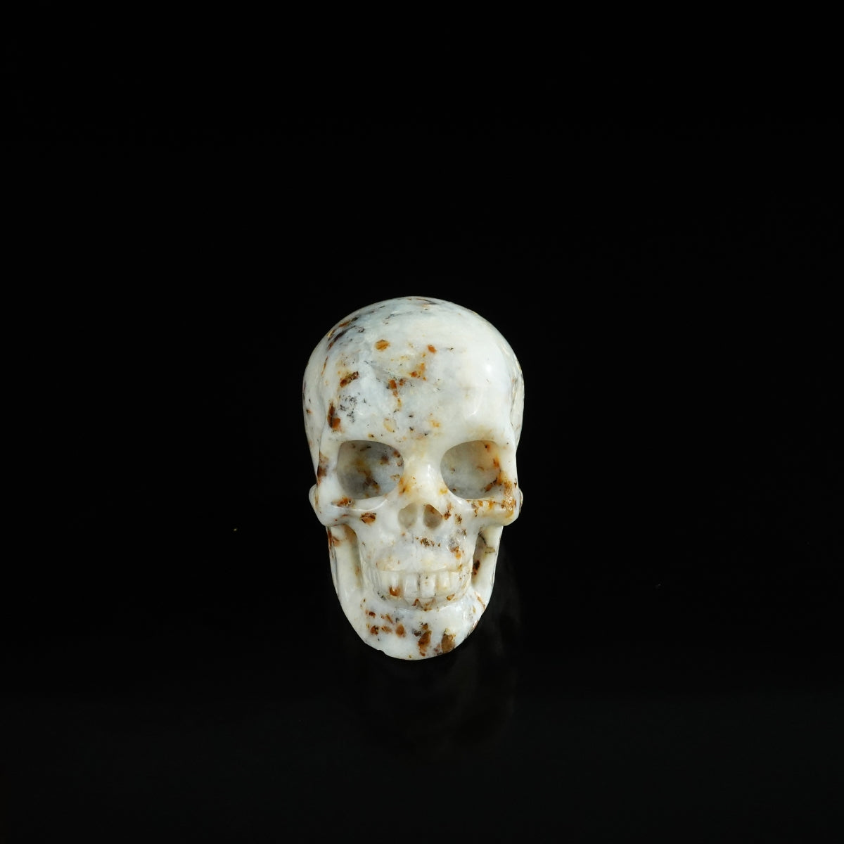 2.2" White Opal Crystal Skull Carving - Unique Piece #WO09