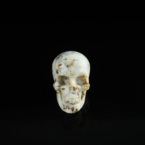 2.2" White Opal Crystal Skull Carving - Unique Piece #WO09