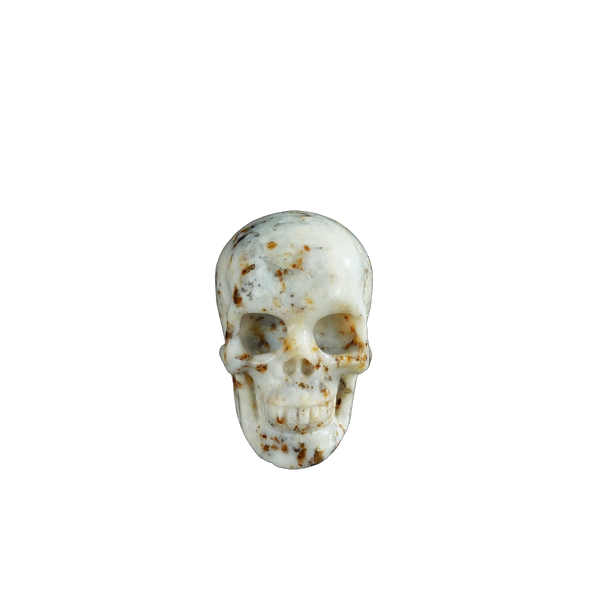 2.2" White Opal Crystal Skull Carving - Unique Piece #WO09