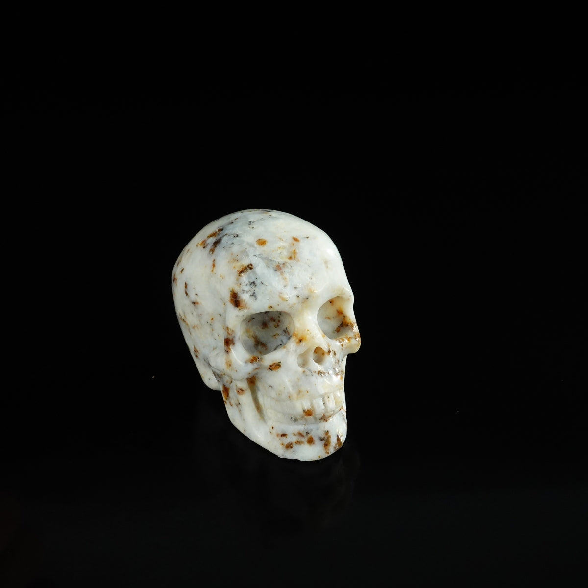 2.2" White Opal Crystal Skull Carving - Unique Piece #WO09