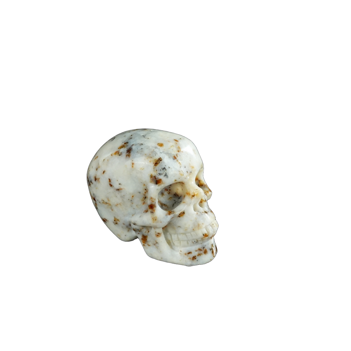 2.2" White Opal Crystal Skull Carving - Unique Piece #WO09