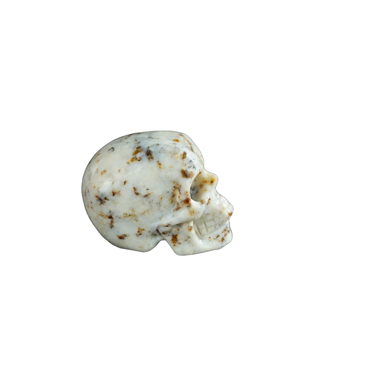 2.2" White Opal Crystal Skull Carving - Unique Piece #WO09