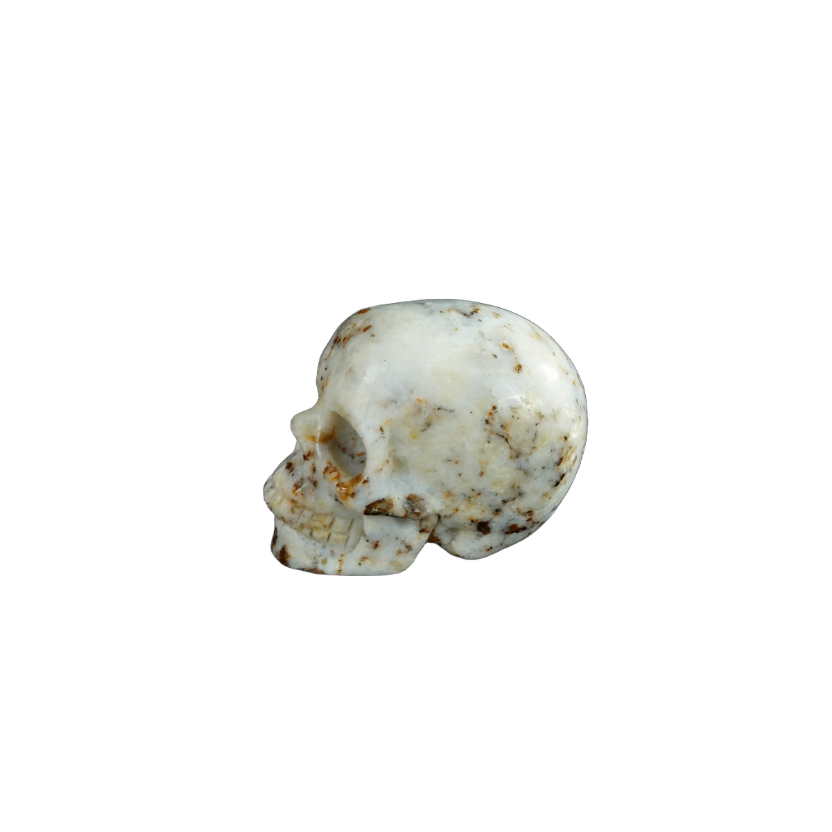 2.2" White Opal Crystal Skull Carving - Unique Piece #WO09