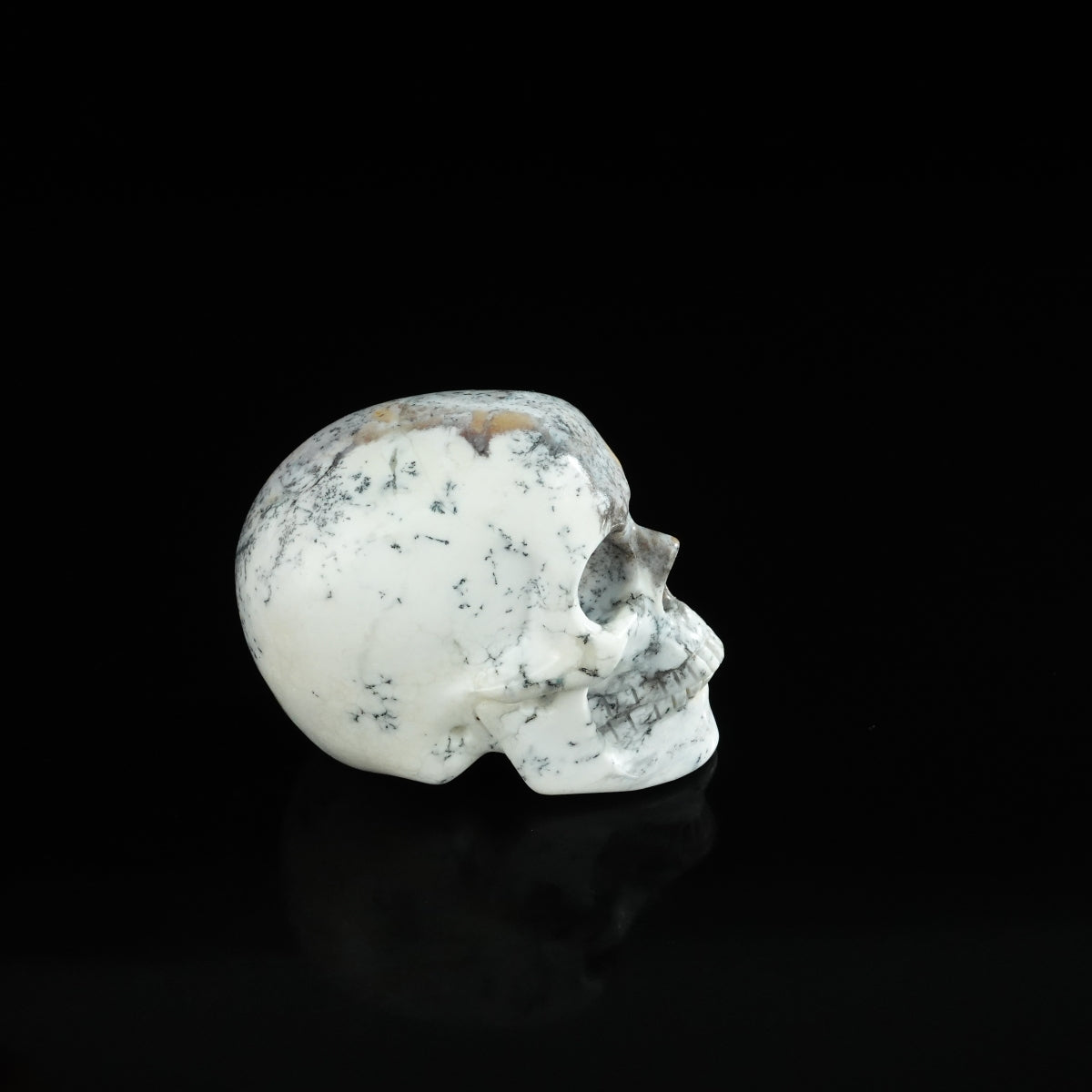 2.2" White Opal Crystal Skull Carving - Unique Piece #WO10