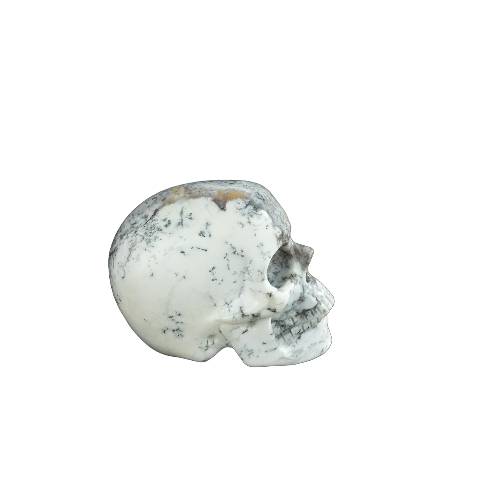 2.2" White Opal Crystal Skull Carving - Unique Piece #WO10