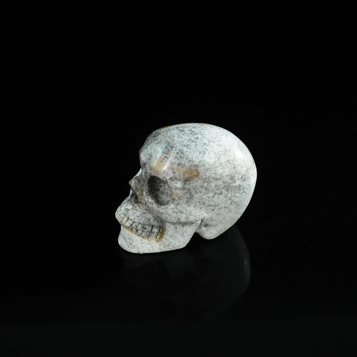 2.2" White Opal Crystal Skull Carving - Unique Piece #WO10