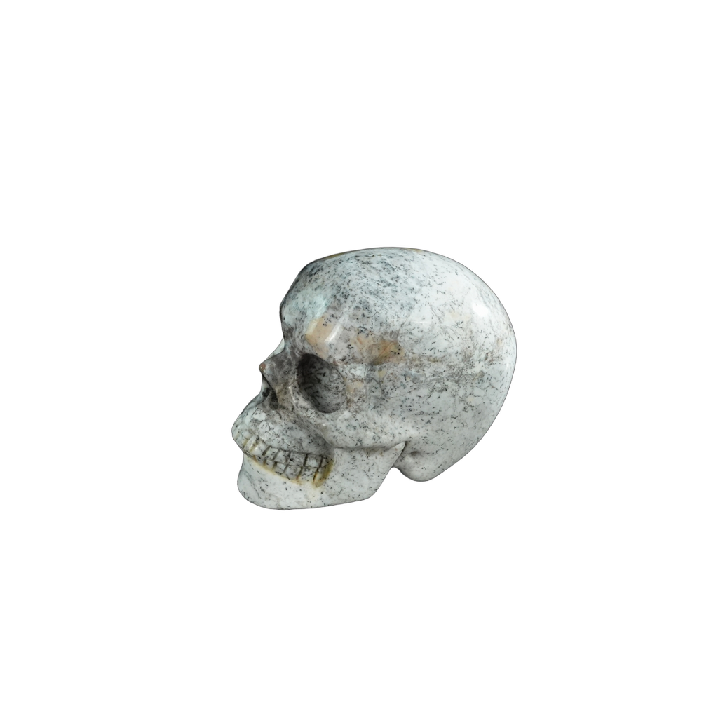 2.2" White Opal Crystal Skull Carving - Unique Piece #WO10