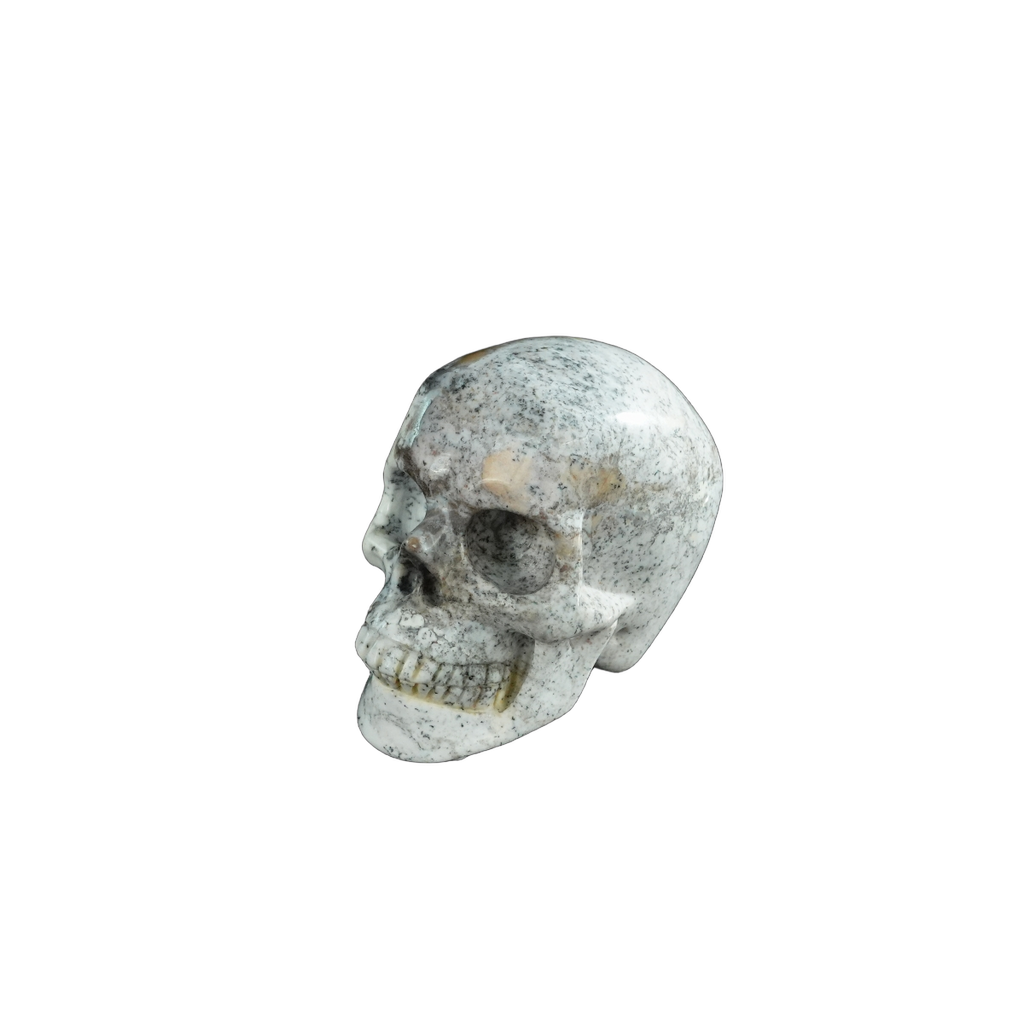 2.2" White Opal Crystal Skull Carving - Unique Piece #WO10