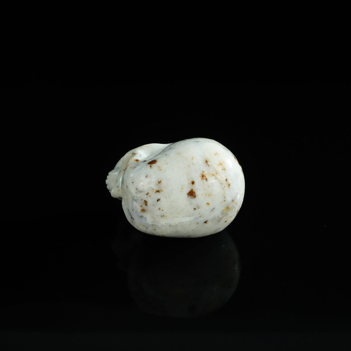 2.2" White Opal Crystal Skull Carving - Unique Piece #WO11