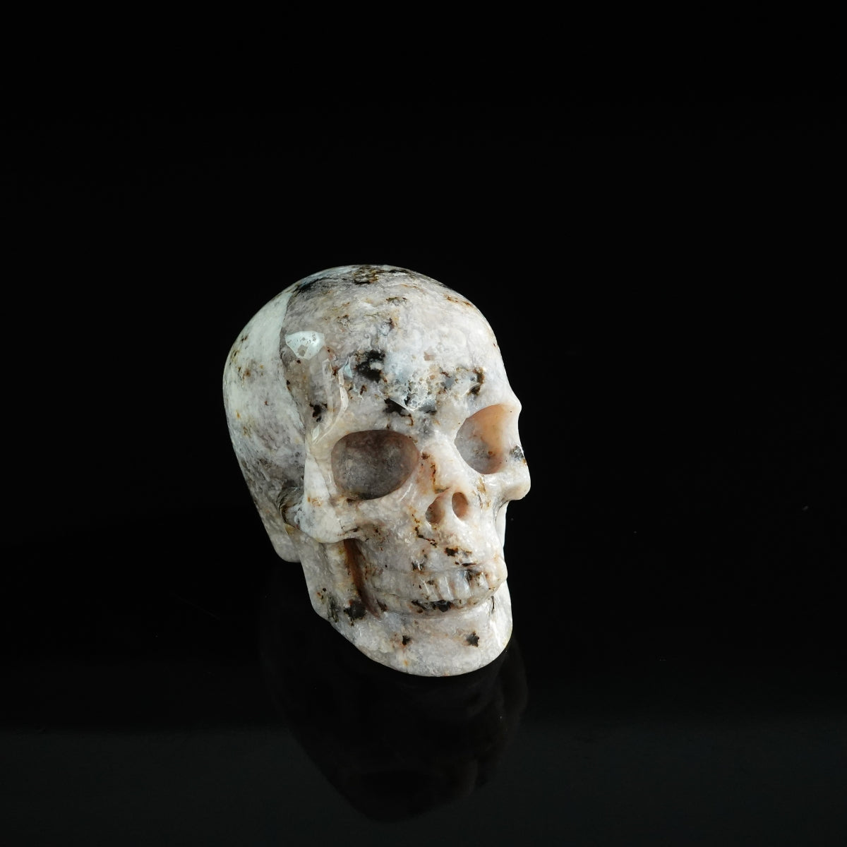 2.2" White Opal Crystal Skull Carving - Unique Piece #WO13