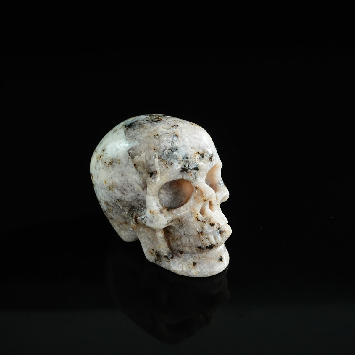 2.2" White Opal Crystal Skull Carving - Unique Piece #WO13
