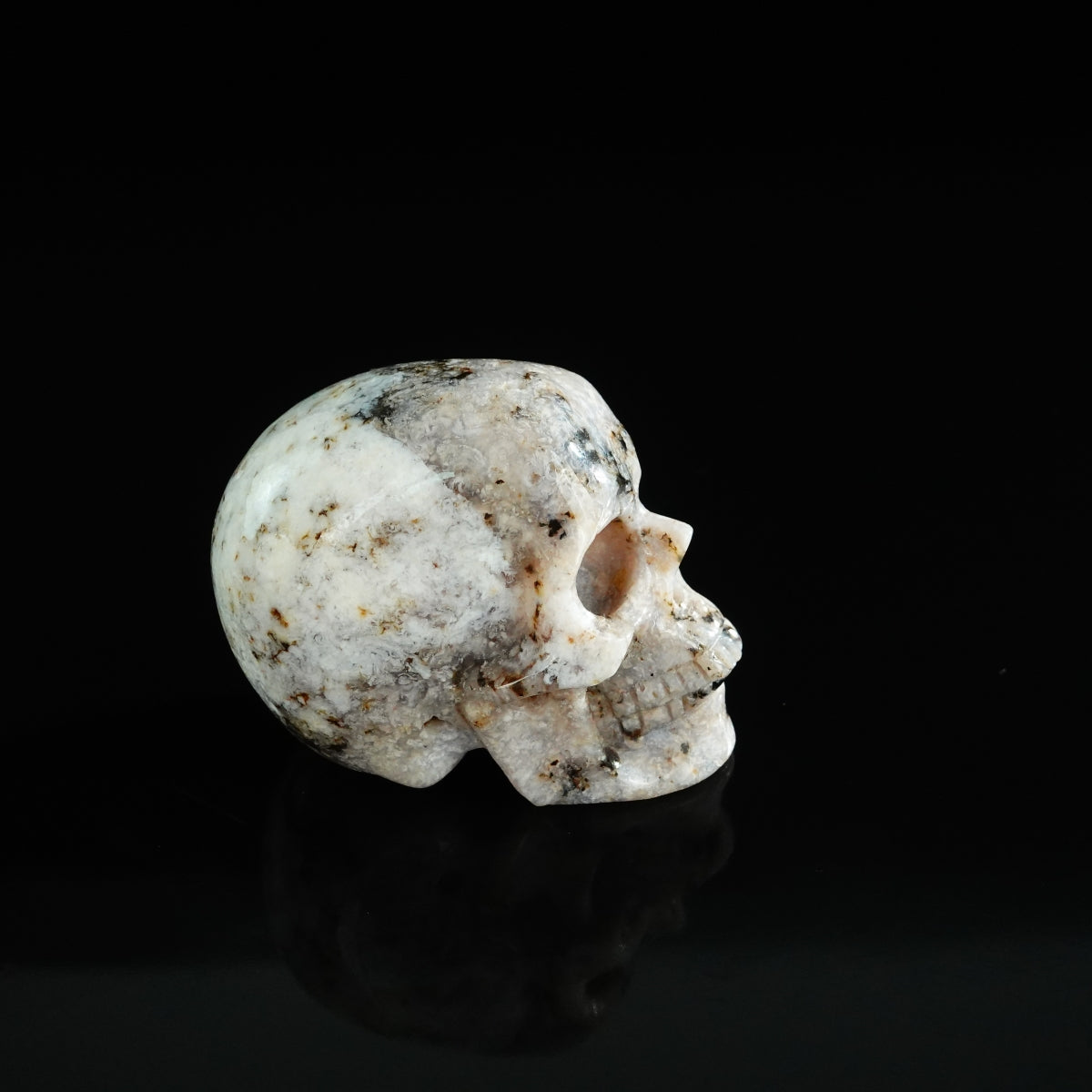 2.2" White Opal Crystal Skull Carving - Unique Piece #WO13
