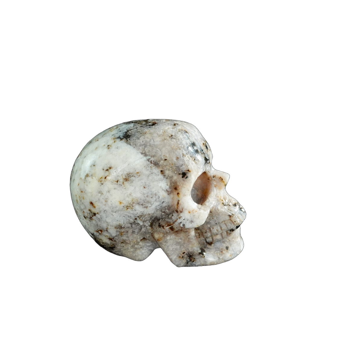 2.2" White Opal Crystal Skull Carving - Unique Piece #WO13