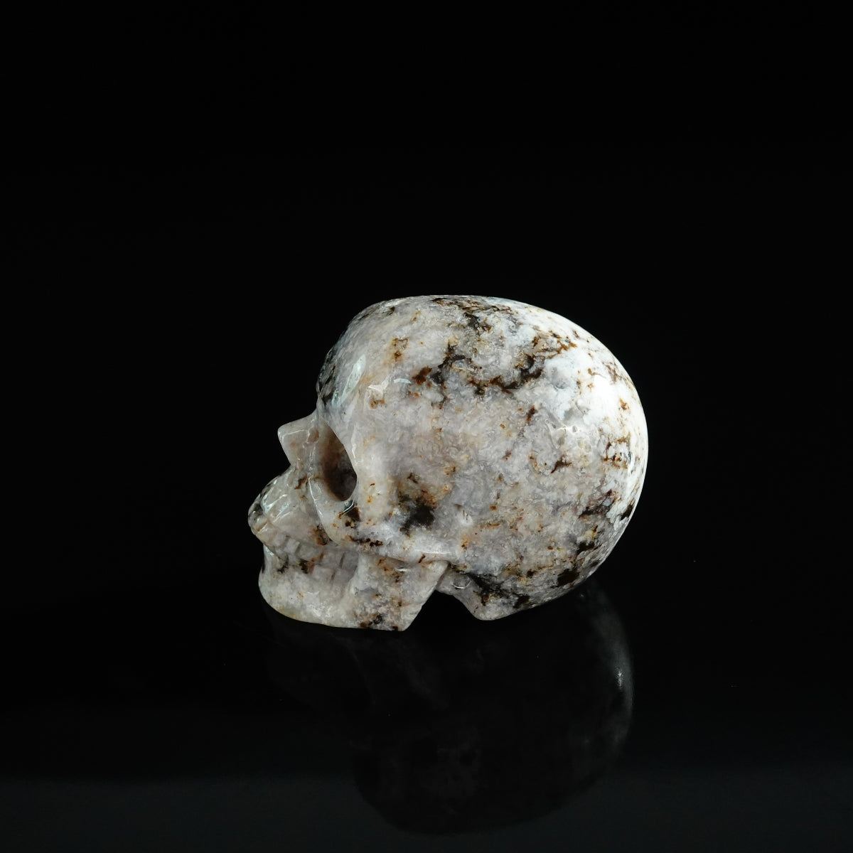 2.2" White Opal Crystal Skull Carving - Unique Piece #WO13