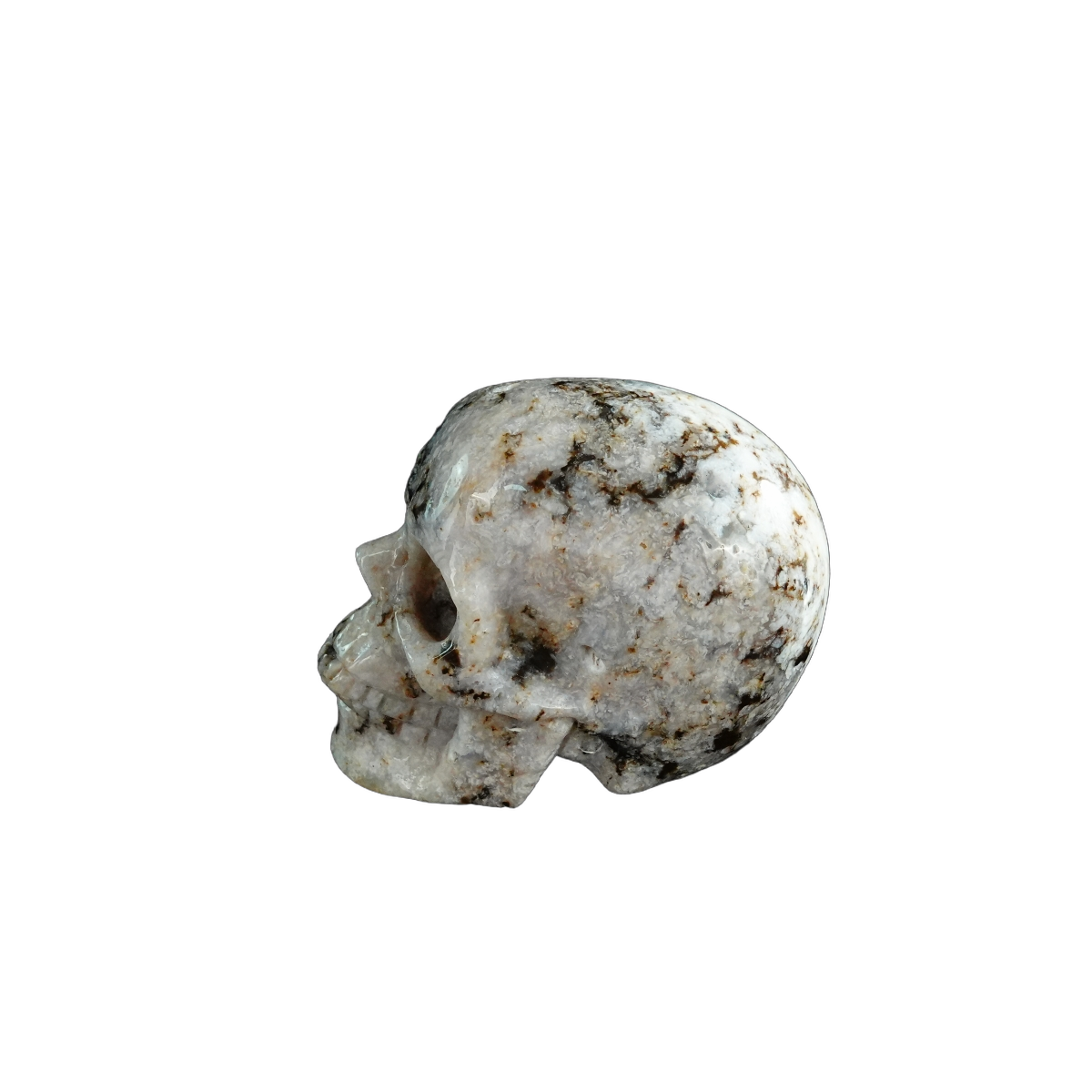 2.2" White Opal Crystal Skull Carving - Unique Piece #WO13