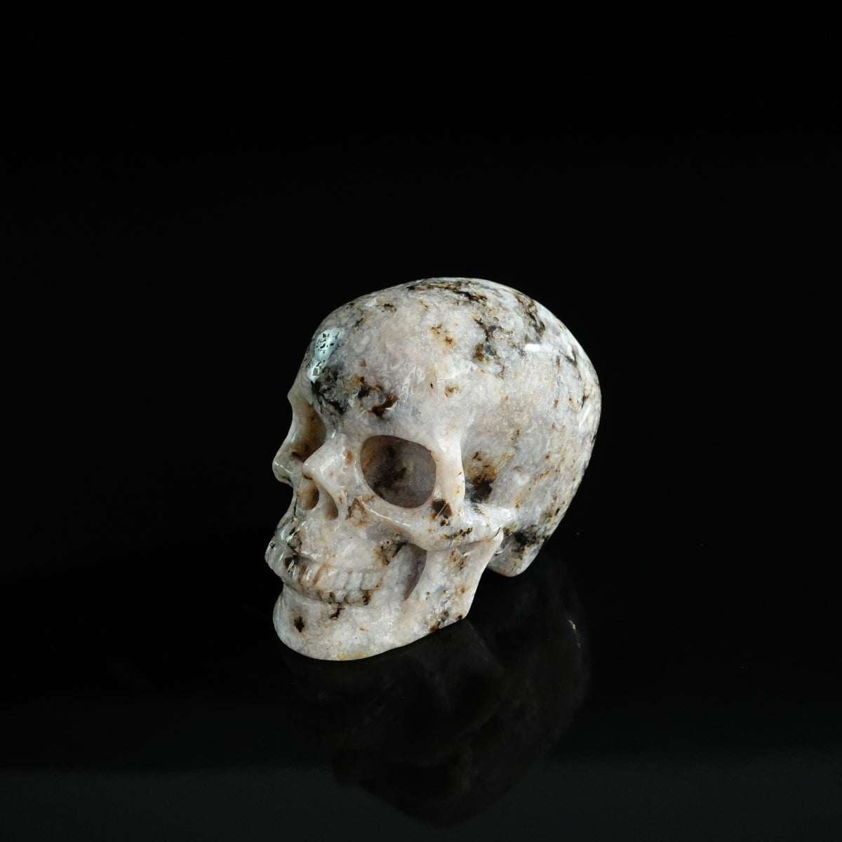 2.2" White Opal Crystal Skull Carving - Unique Piece #WO13