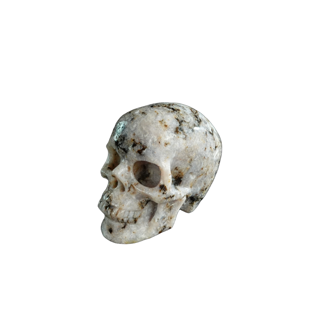 2.2" White Opal Crystal Skull Carving - Unique Piece #WO13